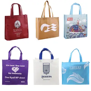 Экологичные многоразовые сумки для покупок из нетканого материала с логотипом на заказ TNT