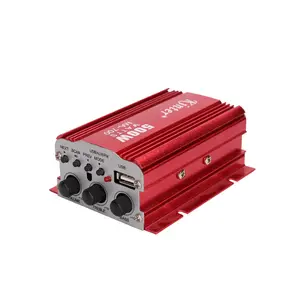 Kinter Ma-700 Amplifier Audio Mobil, Penguat Mobil Warna-warni Kelas Ab 12V Hifi dengan Usb/Fm