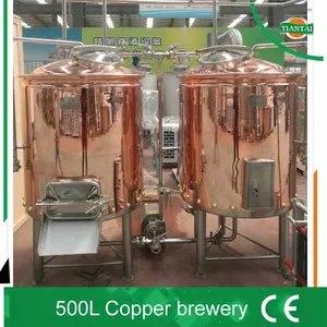 500L cerveza cobre rojo producir plantas