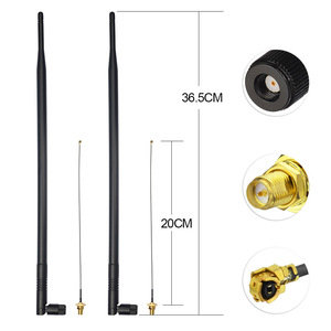 Paquete <span class=keywords><strong>de</strong></span> 2 antenas WiFi <span class=keywords><strong>de</strong></span> 2,4 GHz para enrutador <span class=keywords><strong>de</strong></span> red inalámbrica/adaptador USB/cámara IP + <span class=keywords><strong>Cable</strong></span> Mini PCI U.FL, <span class=keywords><strong>antena</strong></span>, <span class=keywords><strong>Cable</strong></span> WiFi - Product Image 3