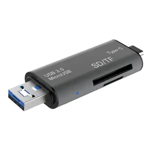 एफएम रेडियो कार्ड रीडर प्रकार-सी 3.5mm ऑडियो जैक के साथ स्पीकर कॉम्बो OTG USB-C