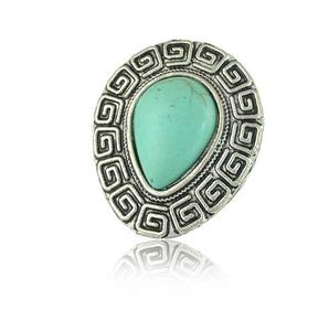 Retro Vintage Adjustable <strong>Ring</strong> Antique Silver Plated Adjustable <strong>Turquoise</strong> <strong>Ring</strong> - Product Image 4