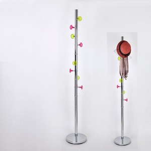 Perchero moderno con 9 ganchos para tocadiscos con revestimiento negro en forma de árbol - Product Image 3