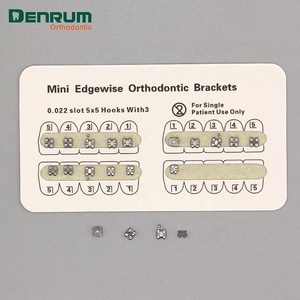 Zahnärztliche Kieferorthopädische Metall-Mini-Geousis-Edgewise-<span class=keywords><strong>Brackets</strong></span> 0,022 3-Haken Ortho-<span class=keywords><strong>Brackets</strong></span> - Product Image 2