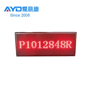 P10 Dongguan LED 16x96 Dots Single Colorprogramable LED Displayled Light Window Display Crolling LED Display
