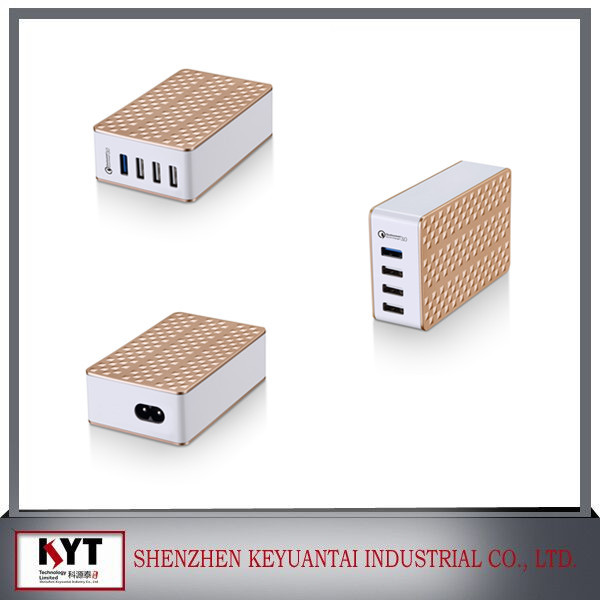 Быстрое Зарядное Устройство 3.0 43 Вт 5V5A + КК 3.0 4 USB Зарядное Устройство Адаптер Путешествия Адаптер