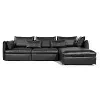 Genuine Leather Living Room Sofa, Italian Design