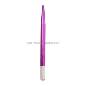 Pluma Manual para Micropigmentación de Cejas, Maquillaje Permanente, Color Rosa Plateado - Product Image 3