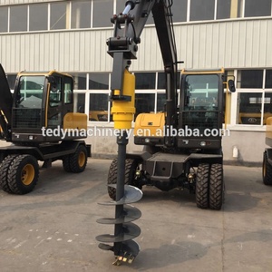 Piccolo escavatore profondo foro terra coclea macchina di perforazione con componente chiave del motore - Product Image 6