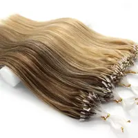 Wholesale 14-32インチ100s Easy Loop Remy Real Human Hair Extensions Two Tone Ombre Hair Straightマイクロリング毛延長