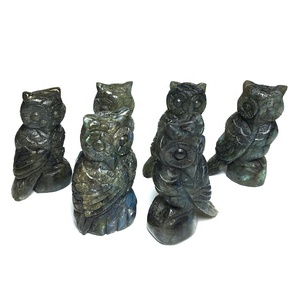 <span class=keywords><strong>Labradorite</strong></span> naturelle cristal animal sculpture sculpté à la main cristal de quartz hibou pour la décoration de méditation - Product Image 4