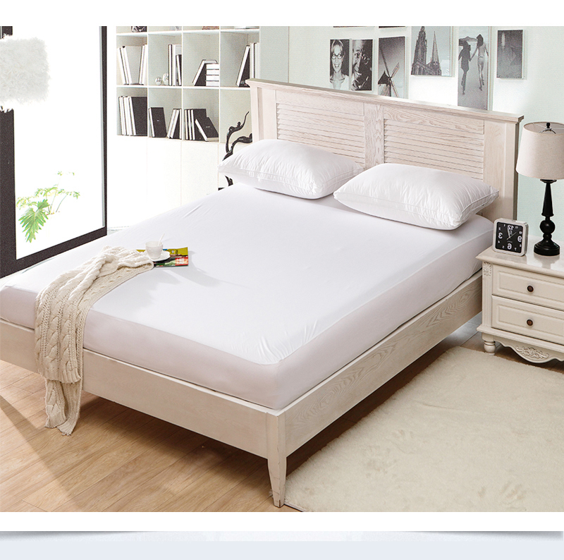 Multi Size Anti-mite Bed Mattress Protection Pad Smooth Waterproof Mattress Protector Cover for Bed Wet Breathable