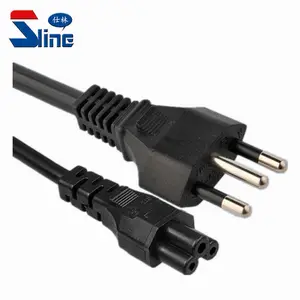 Low Smoke Halogen Free Swiss power cord Switzerland T12 plug to IEC 320 C5 female LSZH mains cable leads with SEV1011 approval