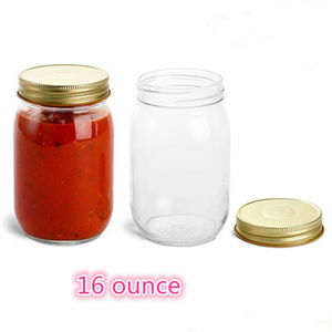 250 ml 500 ml 1000 ml verre clair cachette mason bocaux pour cornichon, miel, confiture avec bouchon à visser couvercles - Product Image 4