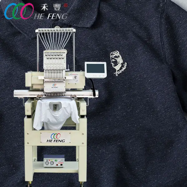 HFIII-C1501 Single Head 15 Colors Large Size Flat Embroidery Machine Like Happy Brother Style