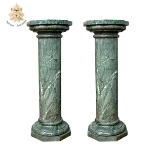 Modern popular green round stone column NTMH-049Y