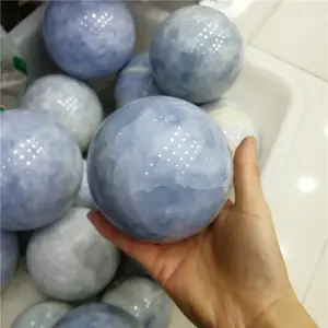 Boule hématite bleue ciel naturel, 1 pièce, sphère magique en cristal, vente en gros