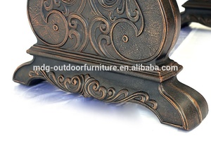<span class=keywords><strong>Table</strong></span> de salle à manger <span class=keywords><strong>carrée</strong></span> en <span class=keywords><strong>aluminium</strong></span> coulé de luxe avec des ensembles de jardin en fer forgé en provenance de Chine - Product Image 3