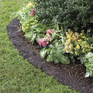 Permanent Rubber Mulch Recycled Rubber Edge Border