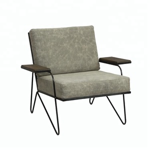 Di lusso di design Italiano moderno nordic <span class=keywords><strong>arte</strong></span> del ferro confortevole per il tempo libero poltrona letto singola per balcone camera da letto sala di lettura - Product Image 1