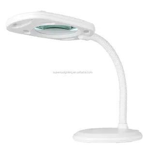 Lampe de bureau grossissante portable en plastique de conception simple européenne de qualité supérieure