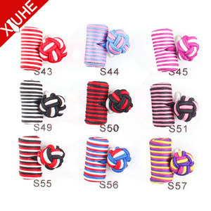 Đầy Màu sắc đàn hồi Knot Khuy măng sét người đàn ông vải Khuy măng sét - Product Image 5