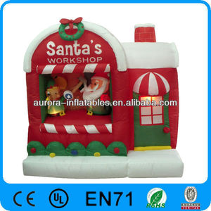 santa inflable rebote <span class=keywords><strong>casa</strong></span> de decoración de la navidad - Product Image 1