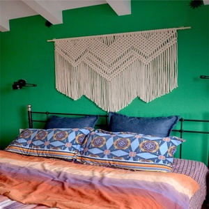 Dahua — tenture murale en <span class=keywords><strong>macramé</strong></span>, tissu avec Crochet, en coton, pour décoration, vente en gros, usine, how006 - Product Image 6