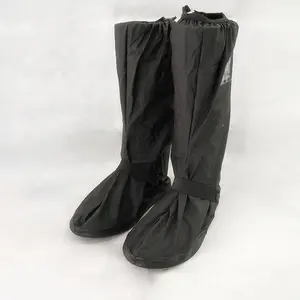 En gros Longue en PVC antidérapant moto pluie couvre-chaussures antidérapants d'équitation Couvre-chaussures Imperméables travail Botte de Pluie couverture avec réflecteur