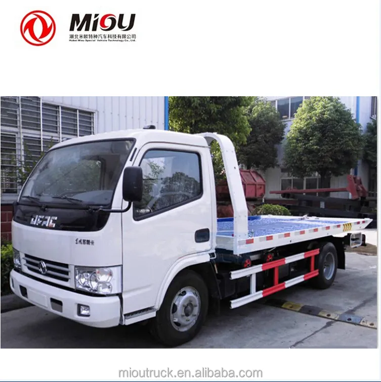 Dongfeng 6 wheel lift tow truck 4x2 flatbed tow truck