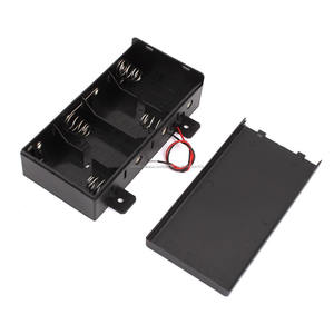 4x1.5 V D Dimensioni (<span class=keywords><strong>UM</strong></span>-* 4) Battery Holder Container w Coperchio Scorrevole - Product Image 1