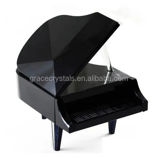Имитация пианино черный хрустальный музыкальный креативный подарок