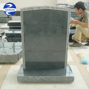 Giá Rẻ G654 Màu Xám Đen Thiết Kế Đơn Giản Tùy Chỉnh Nghĩa Trang Tombstone Granite Headstones Cho Ngôi Mộ