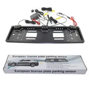 New License Number Plate Frame 3 Reversing Camera Parking Sensor Backup Radar Kit