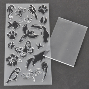 <span class=keywords><strong>Sellos</strong></span> <span class=keywords><strong>acrílicos</strong></span> transparentes <span class=keywords><strong>personalizados</strong></span> de animales para la fabricación de tarjetas - Product Image 4