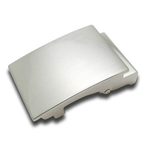 Neutral type fancy silver brush 35mm men's easy release plastic clip belt buckle