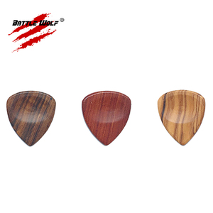 3 pcs Đá Thiết Kế 2.5mm Gỗ Ô Liu Chacate Preto Gỗ Đàn Hương Đỏ Gỗ Guitar Picks - Product Image 6