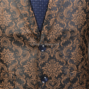 <span class=keywords><strong>Blazer</strong></span> NA47 Gold <span class=keywords><strong>Blazer</strong></span> da uomo Casual Casual Slim nuovo arrivo moda festa monopetto giacca da uomo taglie forti M-6XL - Product Image 5