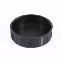 Accessoires pour caméra numérique, 2 pièces, équipement photographique, en plastique noir, couverture avant, couvercle arrière pour objectif M42