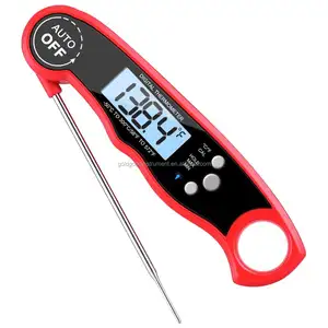 Factory Hottest Instant Read Digital Waterproof Meat Thermometer Food Temperature Controller Used For Meat /BBQ/Candy /Milk