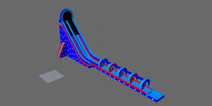 <span class=keywords><strong>Long</strong></span> toboggan gonflable commercialement populaire avec château gonflable durable à <span class=keywords><strong>vendre</strong></span> - Product Image 3
