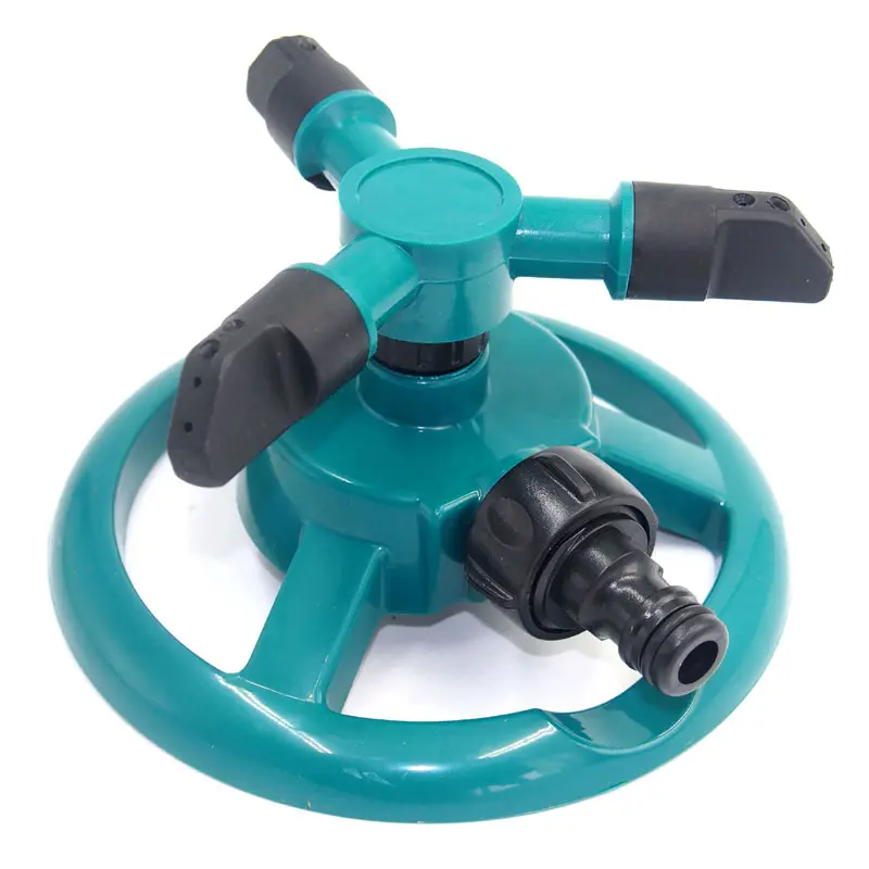 Plastic 3 arm water rotary sprinkler for garden