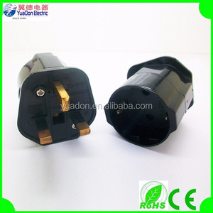 Personnalisé usine royaume-uni type 13a 3 broches plates prise électrique à ronde ue prises <span class=keywords><strong>multi</strong></span> fonction plug adaptateur - Product Image 2