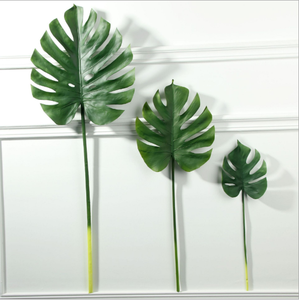 Piccole foglie verdi artificiali di Monstera di alta qualità per la laurea e la vegetazione decorativa di Halloween - Product Image 6