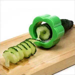 Mài Nhỏ Shaped Rau Slicer Xoắn Ốc Hướng Dẫn Sử Dụng Cà Rốt Slicer Vẻ Đẹp Dưa Chuột Slicer