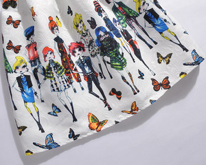 <span class=keywords><strong>Vestido</strong></span> de <span class=keywords><strong>Fiesta</strong></span> de Verano Mini Ecológico 100% Algodón <span class=keywords><strong>para</strong></span> Niñas <span class=keywords><strong>Adolescentes</strong></span> con Diseño Floral de Mariposas - Product Image 6
