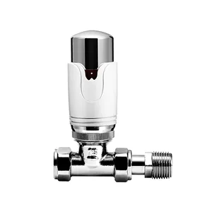 Avonflow Straight Thermostatic Mixing Chrome Valve For Radiator trv radiator valve