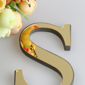 Tự dính thư dấu hiệu nghệ thuật decal 3D Acrylic Bảng chữ cái gương tường Dán Thư cho DIY trang trí nhà - Product Image 3