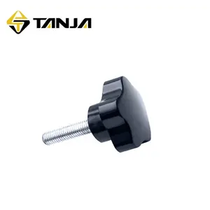 TANJA T01 Đen Năm Cánh Sao Knobs Rắn Stype Và Vật Liệu Nylon Nhựa CNC Hand Wheel