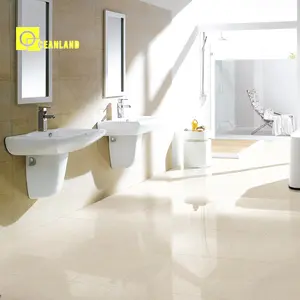 Azulejo de porcelana blanca, suelo de porcelana de 60x60 pisos